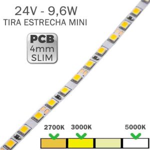 TIRA LED 24V 22W COB 604 LEDs LINEA CONTINUA CCCT